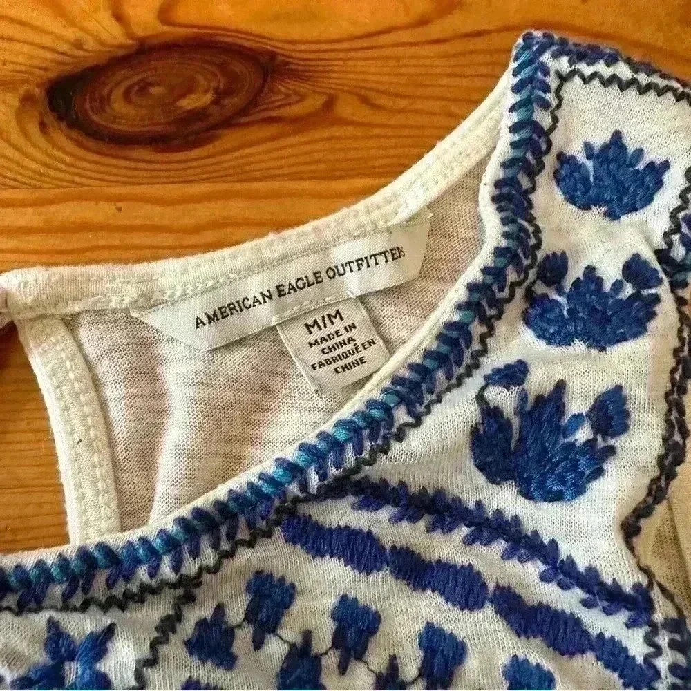 American Eagle Outfitters embroidered tank - Picture 3 of 4